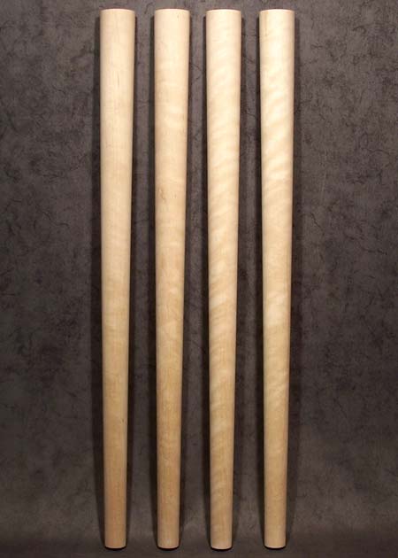 Gambe di legno per tavolo a cono con diametro più piccolo, betulla, TL100
