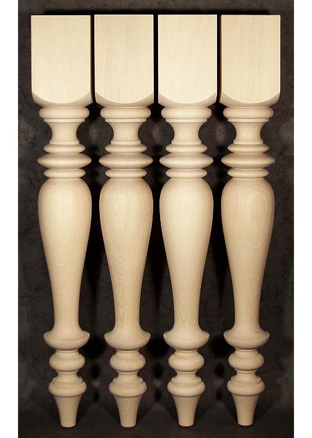 Gambe di legno per tavolo eleganti di forma snella, tiglio, TL79