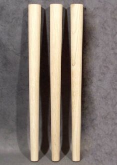 Gambe per tavolo legno di semplice forma a cono, frassino, TL95