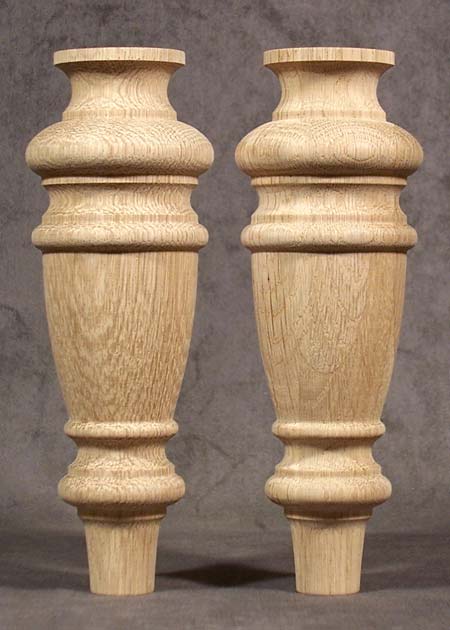 Piedi per mobili legno di diametro più piccolo, con bella forma arcuata, GM52