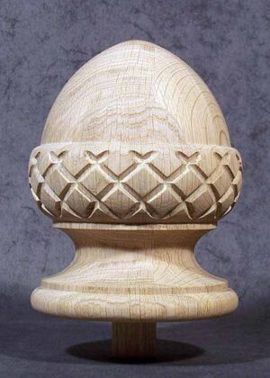 Pigna in legno di grandi dimensioni a forma di ghianda, quercia, CD233
