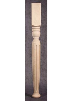 Gambe per tavolo in legno con base a sfera schiacciata, TL29